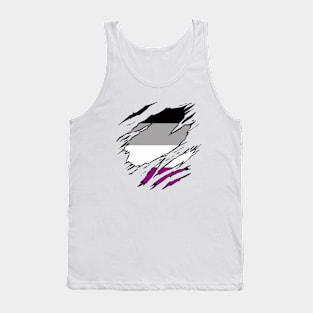 LGBTQI+ Superhero ASEXUAL flag Tank Top